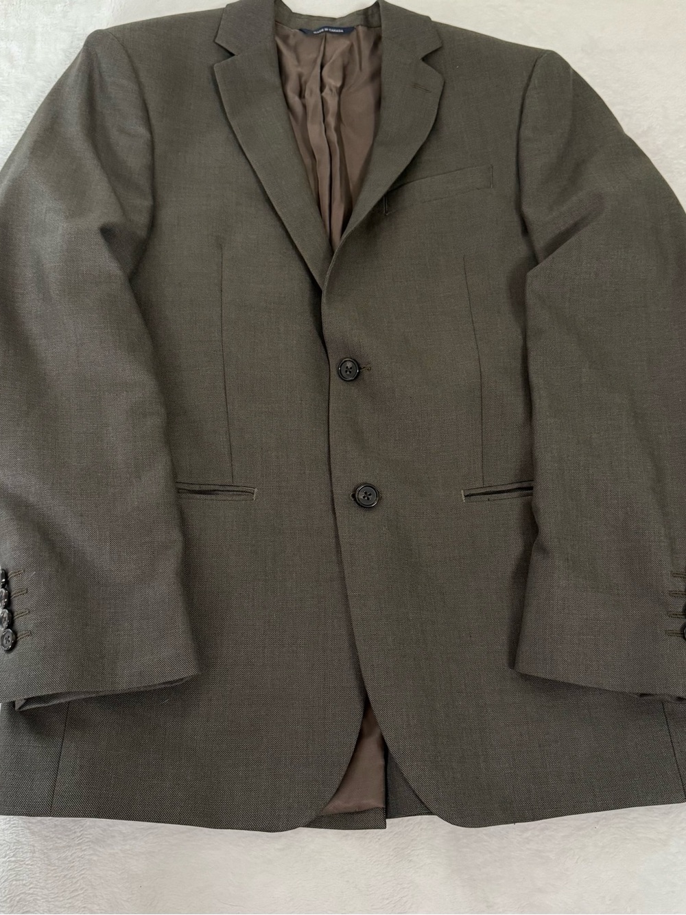 Ralph Lauren Men's Brown Two-Button Sport Coat Silk Wool